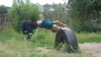 Parkour hardcore! Uite cum se antreneaza un pusti! VIDEO