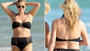 Kesha in chilotii bunicii pe plaja! FOTO