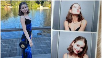 Irina Columbeanu, o adolescentă superbă la balul de absolvire. Cu ce ținută elegantă a impresionat