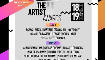 Cei mai apreciați și îndrăgiți artiști români urcă pe 18 și 19 septembrie pe scena The Artist Awards de la Craiova