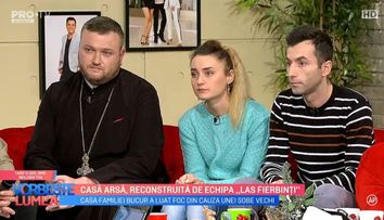 VIDEO Casă arsă, reconstruită de echipa 