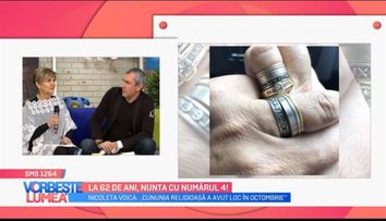 VIDEO La 62 de ani, Nicoleta Voica s-a căsătorit pentru a patra oară