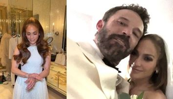 Jennifer Lopez a arătat  fotografii noi de la nunta ei! Ce a ales să promoveze?