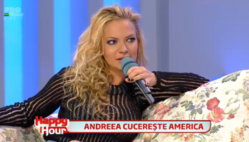 Andreea Antonescu, intr-o bluza transparenta si pantaloni foarte scurti la 