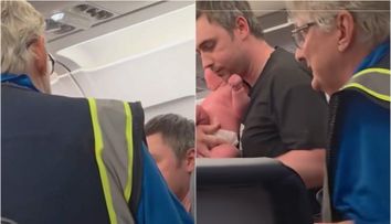 Scandal în avion! Momentul în care un cuplu a fost obligat să părăsească aeronava pentru că bebelușul lor plângea: „Nimeni nu e obligat să suporte asta”