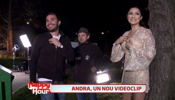 Afla cum au decurs filmarile la cel mai nou videoclip al Andrei si cum a sustinut-o Maruta pe sotia sa