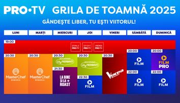 PRO TV anunță grila de toamnă! Când încep cele mai așteptate show-uri: „Trecem limitele televiziunii tradiționale”
