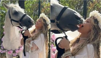 Loredana Groza șochează din nou! După ce s-a sărutat cu un tânăr de 19 ani, artista a trecut la un alt nivel: s-a sărutat cu un cal. Momentul a fost filmat, iar videoclipul face înconjurul internetului