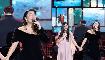 Andra a ridicat sala în picioare la concertul de Crăciun de la Bacău. Artista a interpretat colindul „Vino, Iisuse, în inima mea” alături de Maria Coman, tânăra devenită virală pe TikTok