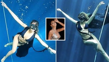 VIDEO Mădălina Ghenea a făcut cursuri de scufunfări pentru o ședință foto sub apă
