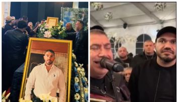 „Plânge și cerul când cântă Ștefan de la Bărbulești”. Lăutarul și fiul lui, Narcis, sute de dedicații până în zori la priveghiul lui Costel Corduneanu