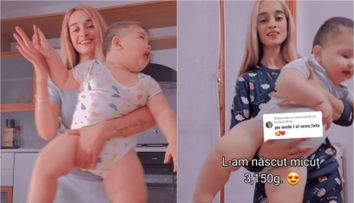 O mămică face senzație pe TikTok cu bebelușul ei: 