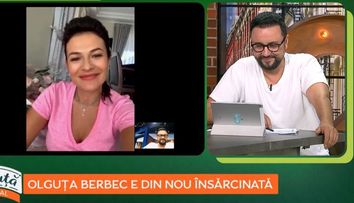 Olguța Berbec, nașa Vlăduței Lupău, este din nou însărcinată. Artista încerca de mai mulți ani să mai aibă un copil