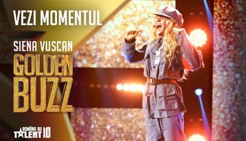 Al zecelea Golden Buzz. Andra, fermecată total de micuța cântăreață Siena Vușcan
