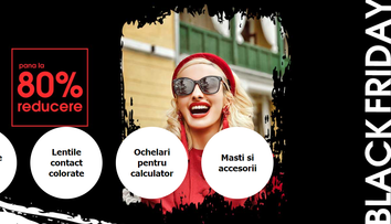 Black Friday 2020 la LENSA. Ai reduceri de până la 80% la ochelari, lentile și rame de vedere