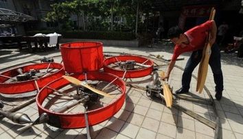 Un chinez si-a construit o masina de zbor.<span style=