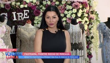 Brigitte Pastramă și-a ales rochia de mireasă. A fost la probă însoțită de Florin