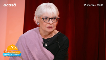 Irina Margareta Nistor, la Întrebarea Mesei Rotunde. ”Am fost foarte dezamăgită de Julia Roberts, pentru că nu e foarte simpatică. Zâmbetul e fals”