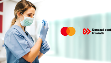 Mastercard se alătură campaniei „Donează pentru linia întâi”, cu o donație de 500.000 de lei