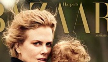 Nicole Kidman si fetita ei Faith, adorabile pe coperta Harper’s Bazaar Australia - FOTO