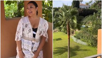 Andra, apariție superbă în costum de baie. Cântăreața își continuă vacanța în Marbella, alături de familia ei