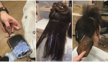 Tanara care a devenit vedeta peste noapte. A pus decolorant pe o perie de par, iar rezultatul a fost spectaculos