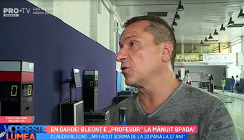 VIDEO Claudiu Bleonț este un profesor de spadă
