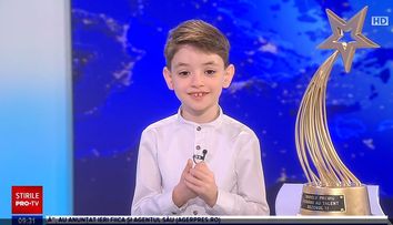 Rareș Prisacariu, câștigătorul Românii au talent, invitat la Știrile PRO TV. ”A fost destinul meu pe scenă”