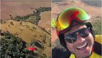 Momentul terifiant în care un parapantist pierde controlul aparatului de zbor și se prăbușește mortal. Imaginile surprinse de colegul său