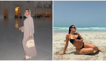 Georgina Rodriguez, milioane de like-uri, dar și val de comentarii răutăcioase după ce a apărut în costum de baie: „Rușine! Ieri în hijab, azi așa?!”