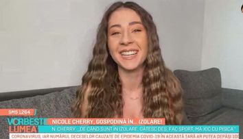 Nicole Cherry, în izolare alături de iubit! Cu ce își ocupă timpul cei doi