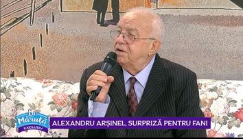 VIDEO Alexandru Arșinel, surpriză pentru fani