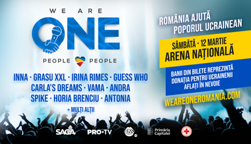 WE ARE ONE anunță primii artiști din line-up. Cel mai mare concert caritabil din România, pentru sprijinirea poporului ucrainean, are loc pe 12 martie, la Arena Națională