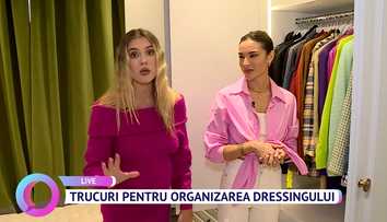Cum își organizează Emily Burghelea garderoba. Trucurile oferite de Raluca Arnăutu pentru un dressing simplificat