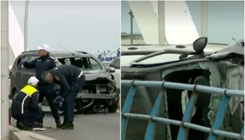Accident șocant în București! Șapte femei au ajuns la spital, după ce mașina în care se aflau s-a răturnat