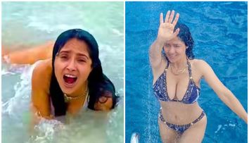 Visul oricărui bărbat: Salma Hayek în costum de baie, în marea învolburată. Reacția fanilor: “Mi-aș dori să fiu eu valul!”