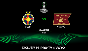 FCSB – Viking se vede la PRO TV și pe VOYO! Meciul se joacă pe 18 august 2022, de la ora 21.30