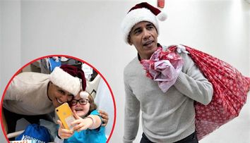 A venit Moș Obama. Fostul președinte american a oferit cadouri unor copii bolnavi