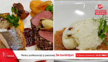 ARENA BUCĂTARILOR: Cerb cu păstrăv umplut cu pate de ciuperci + Mousse de ciocolată albă cu păstrăv, cocos și roșii