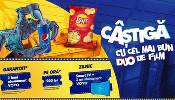 (P) Câștigă cu cel mai bun duo de film și Bobonete. Pepsi și Lay’s semnată DDB România