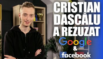 Cristian Dascălu, despre cum a refuzat oferte de la Google şi Facebook. De ce s-a întors în România