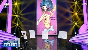 Nu il credeai pe Catalin Mihalache in stare sa deseneze cu toate partile corpului? Ei bine, in semifinalele 