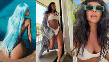 Inna, paradă de costume sexy de baie în Ibiza. Cum s-a pozat în camera de hotel și la piscină