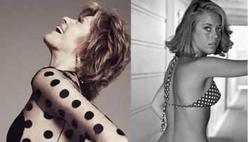 La 73 de ani actrita Jane Fonda uimeste intr-o rochie transparenta. Cum arata acum 40 de ani