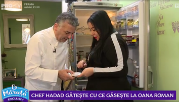 VIDEO Chef Hadad gătește cu ce găsește la Oana Roman