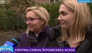 VIDEO Cristina Cioran, întoarcere acasă