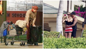 Imagini dezolante cu o fostă frumusețe de la Hollywood! Paparazzii au surprins-o scotocind prin tomberoanele din Los Angeles după mâncare