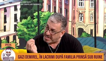 Artistul Gazi Demirel, declarații în direct, la Măruță, despre dezastrul din Turcia: 