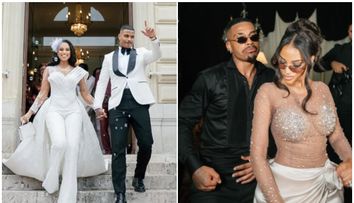 Imagini de la nunta atipică a lui Mario Lemina. Pozele din piscină și ținutele spectaculoase ale miresei au atras toate privirile