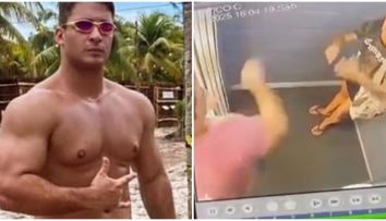 Imagini greu de privit: un fost sportiv profesionist și-a desfigurat iubita în bătaie, într-un lift. Reacția lui din închisoare a stârnit revoltă